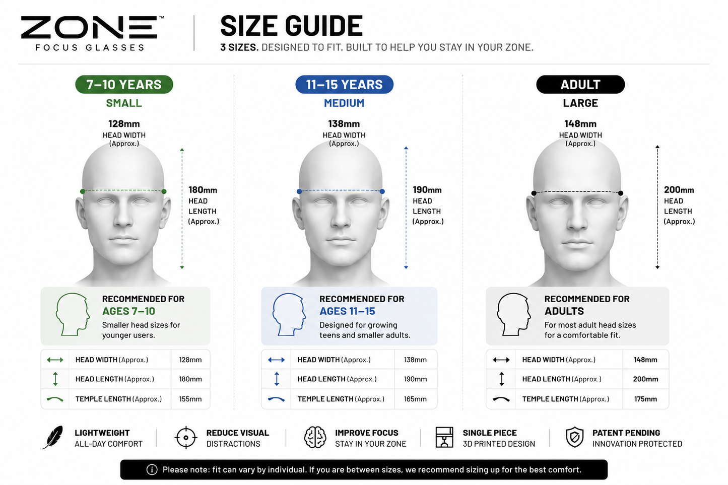 Zone Specs Focus Glasses  Founder’s Edition  Patent Pending